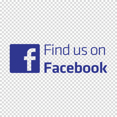 Find Us on Facebook Vinyl Cut Decal Sticker