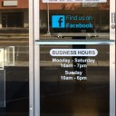Find Us on Facebook Vinyl Cut Decal Sticker