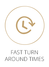 Fast Turn-around times
